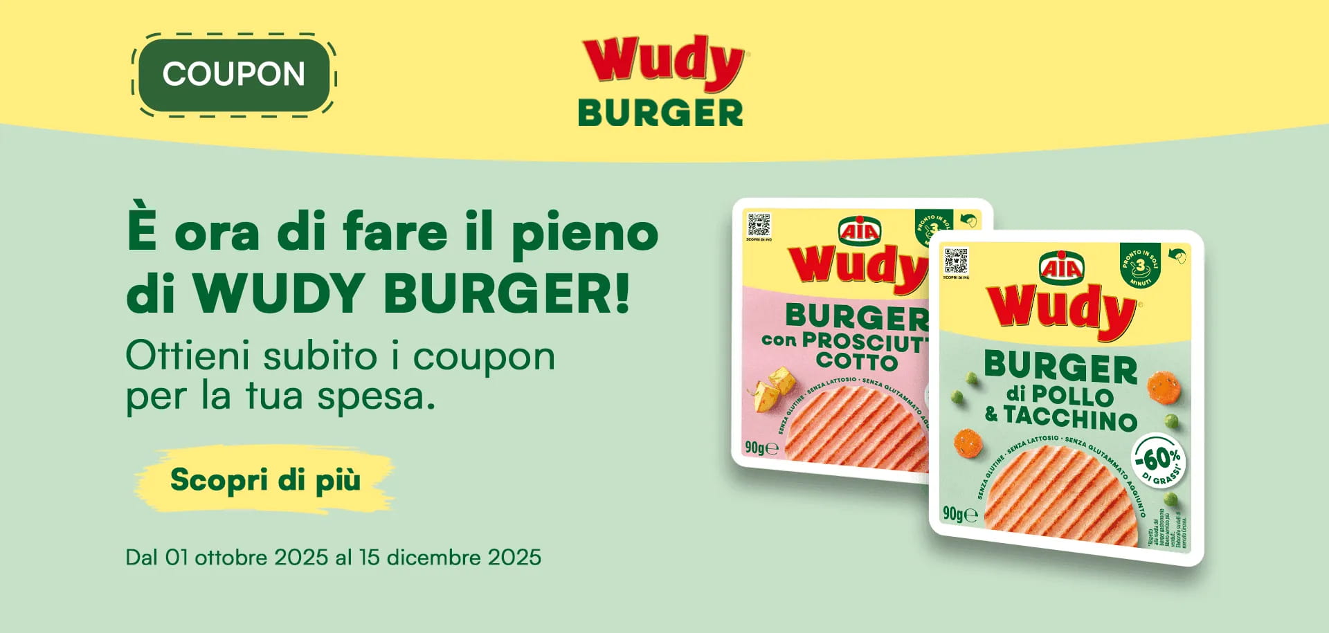 Con i Coupon Wudy Burger più risparmi, più gusti