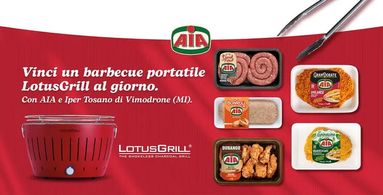 Dal 15 ottobre al 1° novembre 2026 vinci un barbecue portatile LotusGrill nel punto vendita Iper Tosano di Vimodrone (MI)