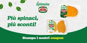 Più spinaci, più sconti con i coupon Spinacine AIA