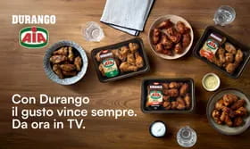 Prova il gusto che vince sempre con Durango AIA, da ora in TV